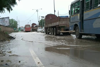 Rain water inundates low lying areas of Bathinda