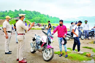 Bilaspur police briefed vehicle drivers about traffic rules