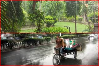 People got relief from heat in Delhi due to rain