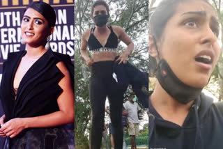 kannada actress samyuktha hegde attacked in a public park for wearing workout clothes  വര്‍ക്ക് ഔട്ട് വസ്ത്രം ധരിച്ച് ജോഗിങ്, കന്നട നടിക്കും സുഹൃത്തുക്കള്‍ക്കും നേരെ കയ്യേറ്റ ശ്രമം  കന്നട യുവനടി സംയുക്ത ഹെഗ്ഡെ  kannada actress samyuktha hegde