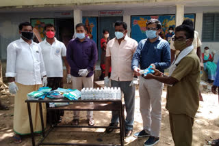 javajharnagar si saidhulu distributed masks and sanitizers