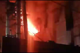 fire in 3 factories of  Lawrence Road Industrial Area Delhi
