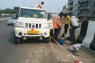 manoj tiwari wrote letter to LG over under construction flyover at shastri park