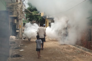 msd maleria department started fogging campaign in mustafabad