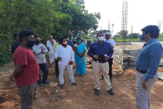 collector visit rythu vedika bhavan constructions works in chintalcheru sangareddy district