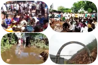 Ongoing farmers protest for the third day in  taalla proddutur