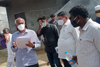 dpo sureshbabu visited double bed room houses construction works at gudikandula in siddipet district