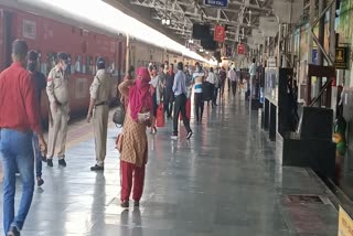 Indore railway platform