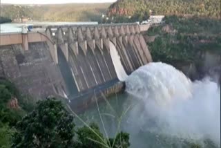 kurnool district the water level of srisalam reservoir