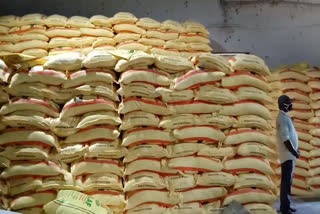 Heavy Ration Rice seized in narasaraopeta guntur district