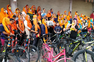 Jago Party of Sikh community organized cycle rally in Delhi