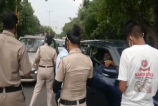 car driver misbehaves with civil defense volunteer in narayana