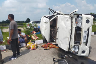 Bolero going from Hyderabad to Jodhpur crashed in Jabalpur