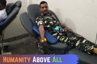 Netizens salute CRPF jawan who donated blood to save a girl