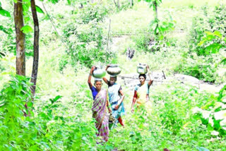 Adilabad indravelli Mandal Boppapur Village People Facing Problem for Drinking Water
