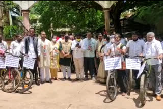 Congress activists Protest