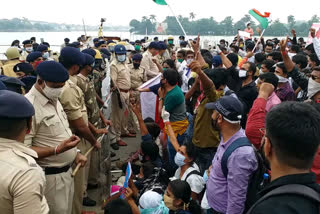 teachers protest raipur