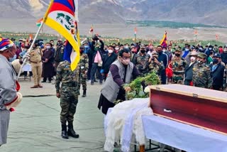 - Ram Madhav attends funeral of martyr Tibetan jawan