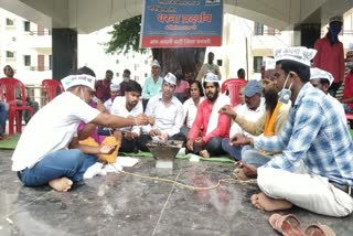 sadbuddhi yagya in protest of illegal sand quarrying