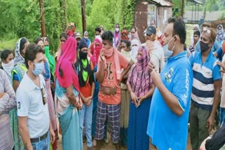 protest of cremation of corona infected person