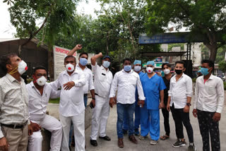 Non-cooperation movement of Delhi State Health Employees Joint Struggle Committee started