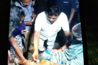 parvatipuram mla saved accident victims