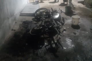 bike burn in bhikunur kummarigalli