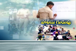 Sub-Inspector teaches children of migrant workers in Begaluru