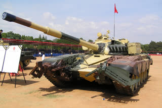 Bhinmal news, Mahavir circle, Army T-55 tank