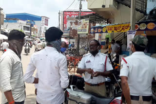 Police put penalty for Ganapathi citizens for not following the COVID rules
