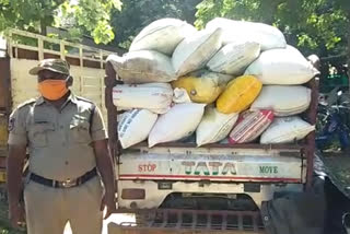 ration rice seized in medchal district while transporting to other states