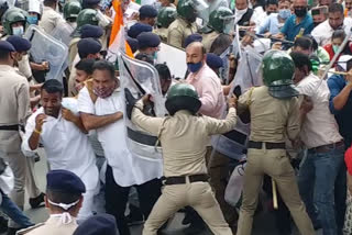 congress protest shimla today