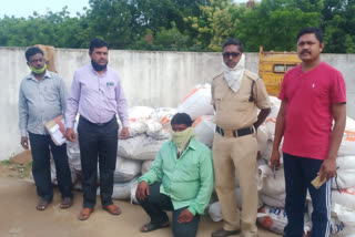 fourteen Quintons of ration rice is seized in nirmal