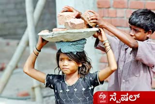 Child labour's increase in Karnataka state