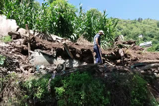 house collapsed in village sehri khawaja hatian nari of tehsil haveli district poonch last night due to a landslide