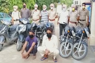 Zira police arrested two thieves, including stolen motorcycles