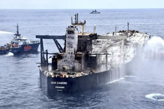 Diesel fuel found in ocean near Sri Lanka oil tanker fire