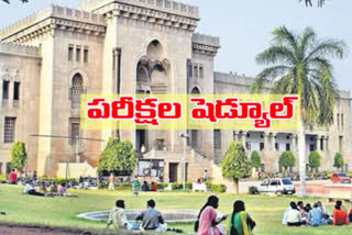 osmania university has announced the schedule for the final semester examinations