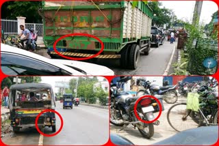 vehicles without or break number plates do not follow the rules of traffic in samastipur