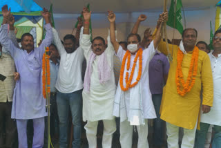 Former BSP state general secretary joined JMM with thousands of supporters