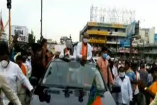 bjp state president bandi sanjay in manchiryala district