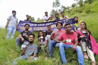 plantation by pg college students in rampur