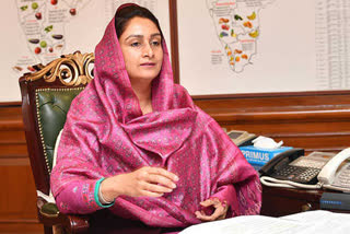 union minister harsimrat kaur badal