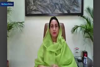 Minister Harsimrat Kaur Badal