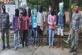 seven-youth-arrested-for-demanding-extortion-from-contractor-in-dumka