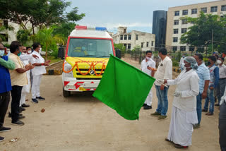 7 new ambulance has given to Hospitals of Bastar