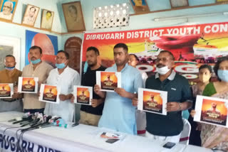 rozgar do protest at dibrugarah youth congress