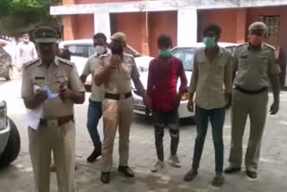 palwal police arrested three accused who were planning for a loot