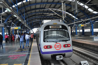 Faridabad-Delhi Route Violet Line Metro