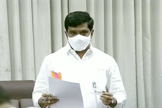 minister prashanth reddy said kamkole toll gate four more lines for congestion to traffic control in nh 65